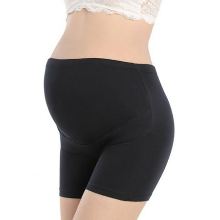 

Baywell Women s Boxers for Pregnant Adjustable High Waist Belly Support Plus Size Postpartum Panties Black XL
