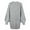 Gray, variant on Womens Fall Fashion 2022! QLEICOM Sweaters for Women, Women's Fashion Autumn Winter Solid Color Button Crew Neck Sweater Long Sleeve Pocket Dress On Clearance