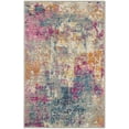 thumbnail image 2 of 8â€™ x 10â€™ Ivory and Multi Abstract Area Rug, 2 of 42
