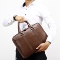 thumbnail image 2 of Noble choice, Sac à Main d'Affaires en Cuir Grande Capacité, Marron, 2 of 18