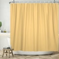 thumbnail image 4 of Lfeey Beige Shower Curtain Waterproof Fabric, Bathroom Decorative Curtains with 14 Hooks, 72"x84", 4 of 5