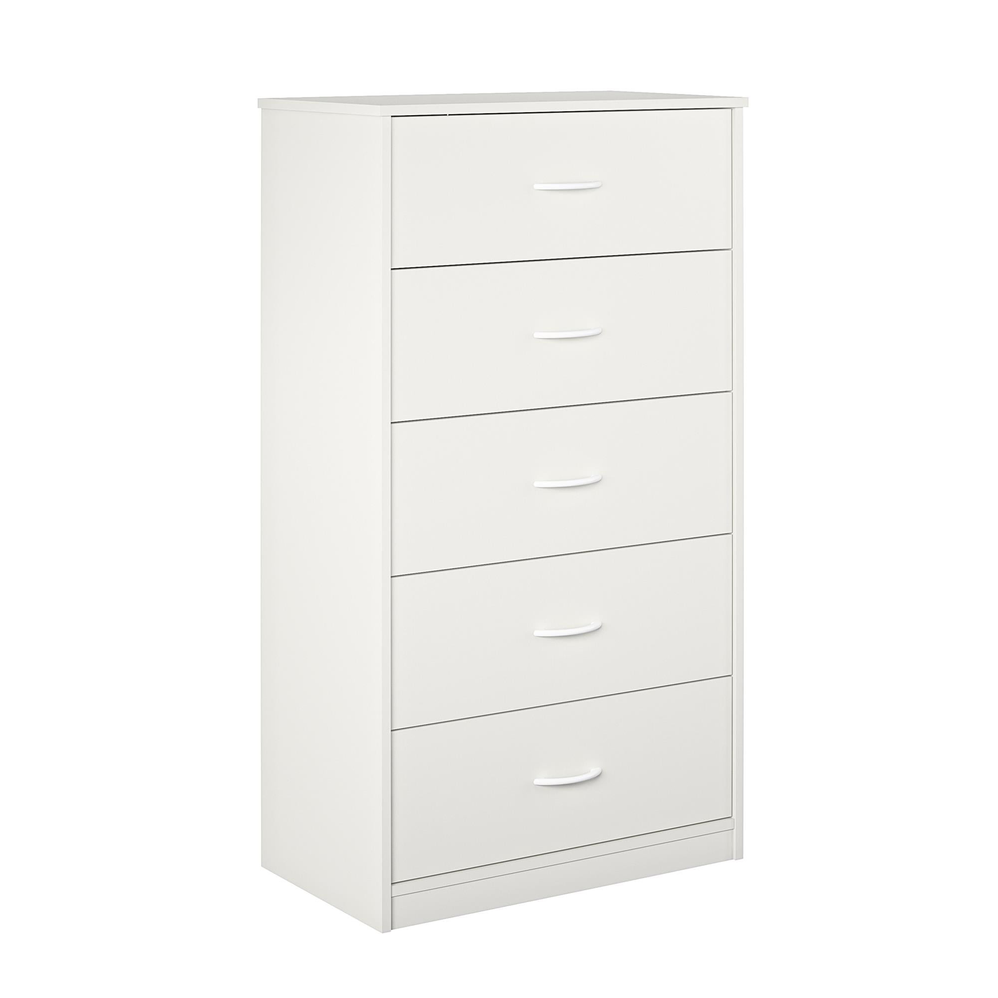 5 drawer dresser white walmart