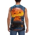 thumbnail image 4 of Uemuo Glowing Mushroom In Forest Pattern Men's Sleeveless T-Shirt,Muscle Athletic Tank Top, Moisture-wicking Quick-dry Breathable Classic Tee Top for Gym Run Outdoor Sports-Medium, 4 of 8