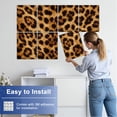 thumbnail image 5 of Rustic Farmhouse 8 Pack Art Acoustic Panels Sound Absorbing Leopard skin seamless design print textile fabric Decorative Soundproof Wall Panels Self Adhesive for Nursery Game Room Bedroom 48"x32", 5 of 7