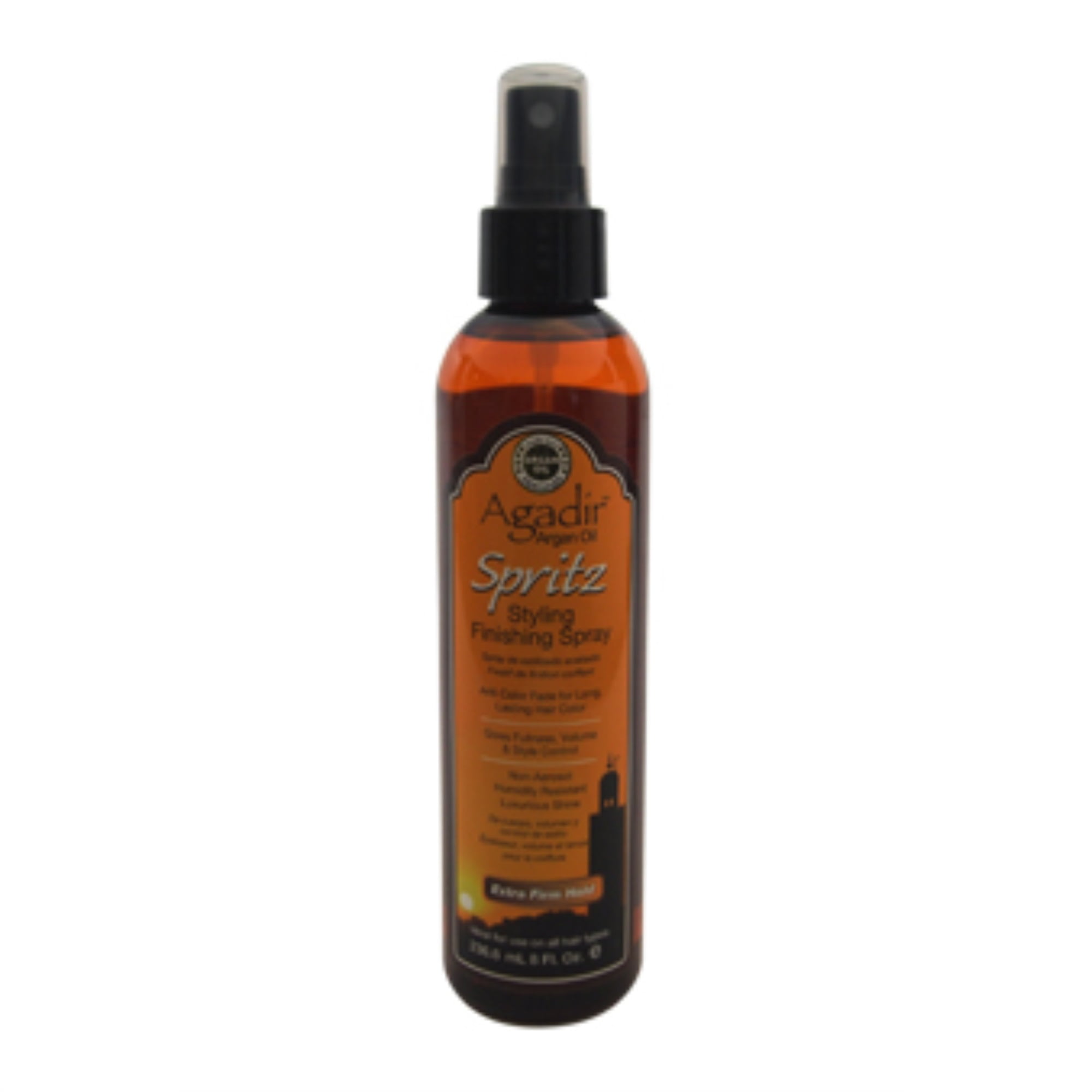 Argan Oil Spritz Styling Finishing Spray Extra Firm Hold by Agadir