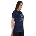 thumbnail image 2 of Inkmeso Women Quote Top I'm Not With Stupid Anymore Graphic Print Tee T-Shirt, 2 of 9