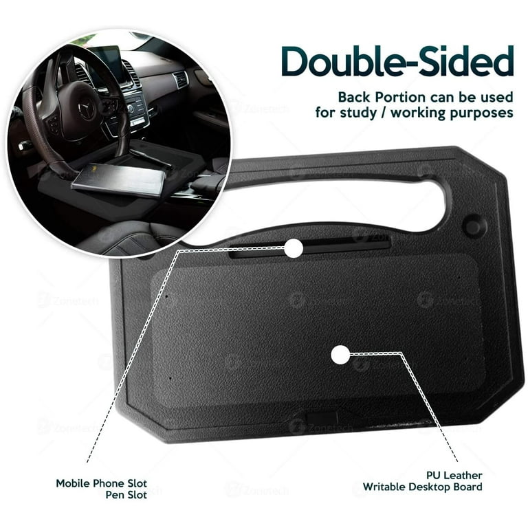 Car Steering Wheel Tray Eating Drink Laptop Auto Desk Potable Travel Tablet  Mount Table – Auto Heaven USA