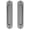 Gray, variant on 2Pcs Wooden Door Push Pull Handles Flat Round Cabinet Embedded Handle Zincs Alloy Door Hardware for Sliding Doors