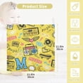 thumbnail image 2 of 3 PCS Cute Musical Instruments Baby Muslin Washcloths, Music Symbol Soft Absorbent Face Towel Burp Cloths Cotton Bath Wipes Infant Wash Cloth for Newborn Boys Girls, 2 of 7