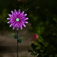 thumbnail image 4 of Decorative Garden Stakes Outdoor Decor Purple Metal Flower Garden Decorations 3D Metal Yard Art Outdoor Lawn Pathway Patio Ornaments, 4 of 6