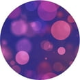 thumbnail image 1 of Ahgly Company Machine Washable Indoor Round Transitional Bright Purple Area Rugs, 4' Round, 1 of 7