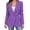 Purple, variant on Naotn Women's Lapel Blazer Jackets Business Casual Office Double Button Long Sleeve Coats