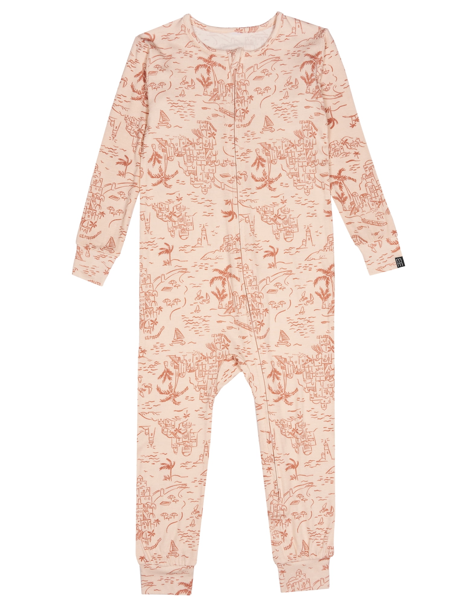 Modern Moments by Gerber Toddler Unisex Super Soft Livaeco Viscose One-Piece Pajama, Sizes 12M-5T