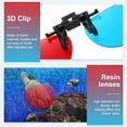 thumbnail image 3 of 4 Pcs Lunettes Rouges Bleues/cyanes 3D à Clipser, Lunettes de Visualisation 3D Cadre Suspendu Rond, 3 of 7