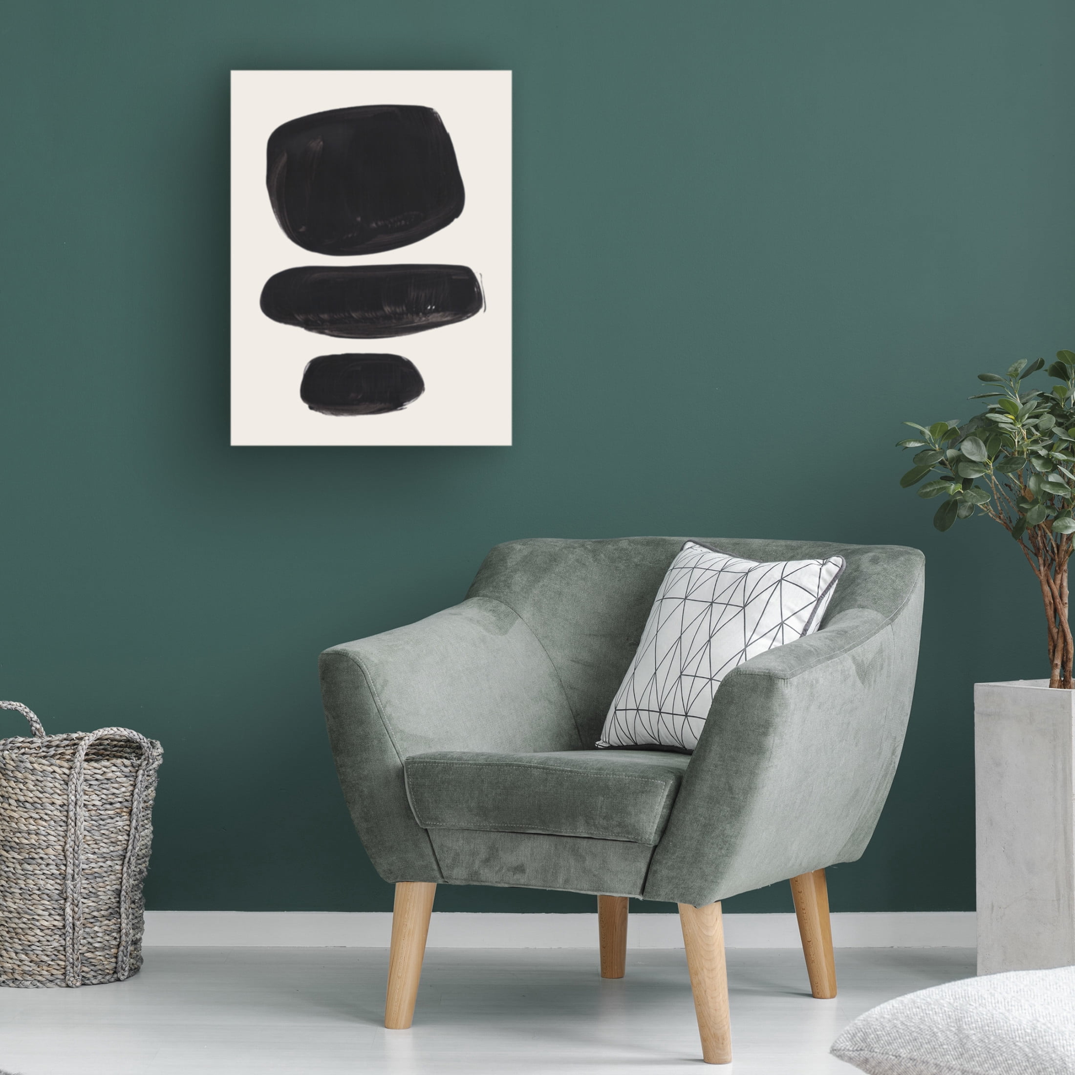 Trademark Fine Art Ejaaz Haniff Ink Pebble Canvas Wall Art