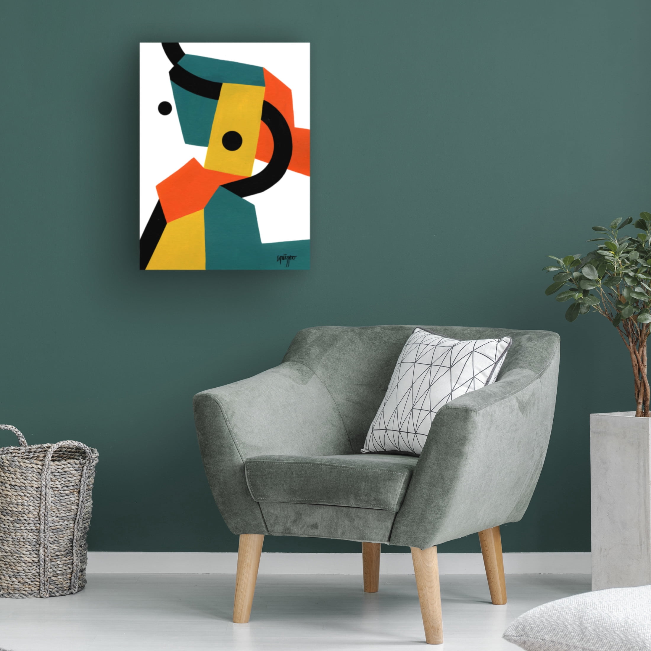 Canvas Wall Art - Antony Squizzato 'Jackylan' Wall Art for Living Room, Bedroom, or Office Décor by Trademark Fine Art - 14 x 19 Inches