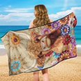 thumbnail image 6 of XYZCANDO Cow Pattern Sweatproof Car Seat Towel Cover for Running Hiking, Washable Soft Car Seat Cover Towel, 6 of 11