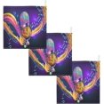 thumbnail image 7 of 5 PCS Colorful Microphone Musical Baby Muslin Washcloths, Waving Music Notes Soft Absorbent Face Towel Burp Cloths Cotton Bath Wipes Infant Wash Cloth for Newborn Boys Girls, 7 of 7
