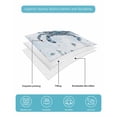 thumbnail image 5 of Quilts Full Size Bedding Set, Blue Crab Coastal Lightweight Quilted Comforter, Beach Starfish Nautical Coral Ombre Soft Reversible Bedspread Coverlet with Pillow Covers for All Season, 78" x 90", 5 of 7