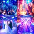 thumbnail image 2 of 2 Pack Spider Moving Head Light with 8x10W RGBW LEDs Beam DJ Lights and 2 Pixel Light Strips for Party Disco Wedding, 2 of 6