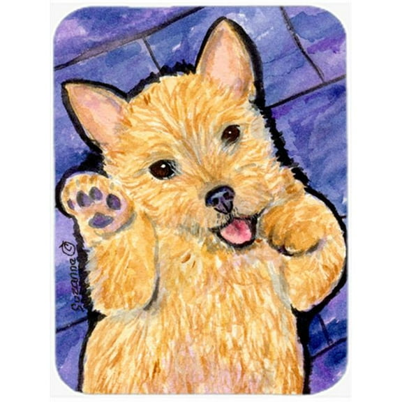 Norwich Terrier Glass Cutting Board, Large