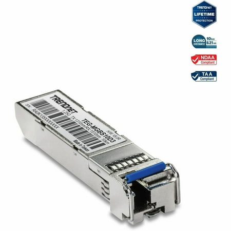 UPC: 0710931610277 | TRENDnet TEG-MGBS10D3 SFP Dual Wavelength Single-Mode LC Module