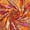 Crimson Sunrise, variant on Geometric Metallic Polyester Velvet Burnout On Mesh 215 GSM 43/44 Inch Fabric By The Yard For Sewing Apparel, Upholstery, Décor, & More - Tropical Morning (1 Yard)