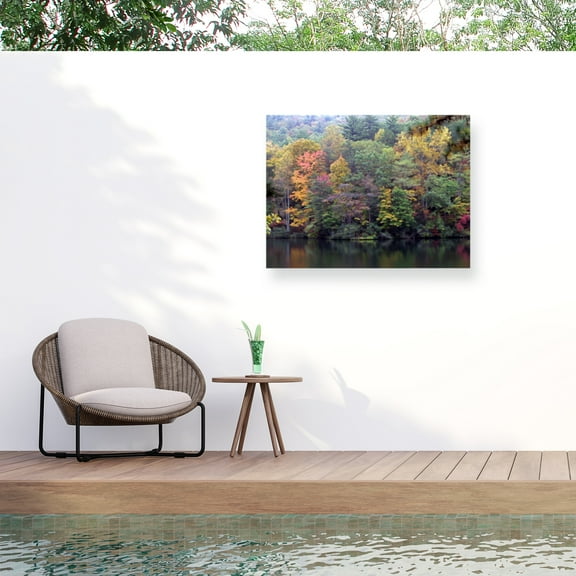 J.D. Mcfarlan 'Painted Hillside' Outdoor Canvas 14x19