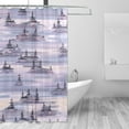 thumbnail image 2 of Islands and Trees 72x72 Waterproof Shower Curtain Liners Durable Metal C-Hooks Fade-Proof Thermal Print Anti-Splash, 2 of 5
