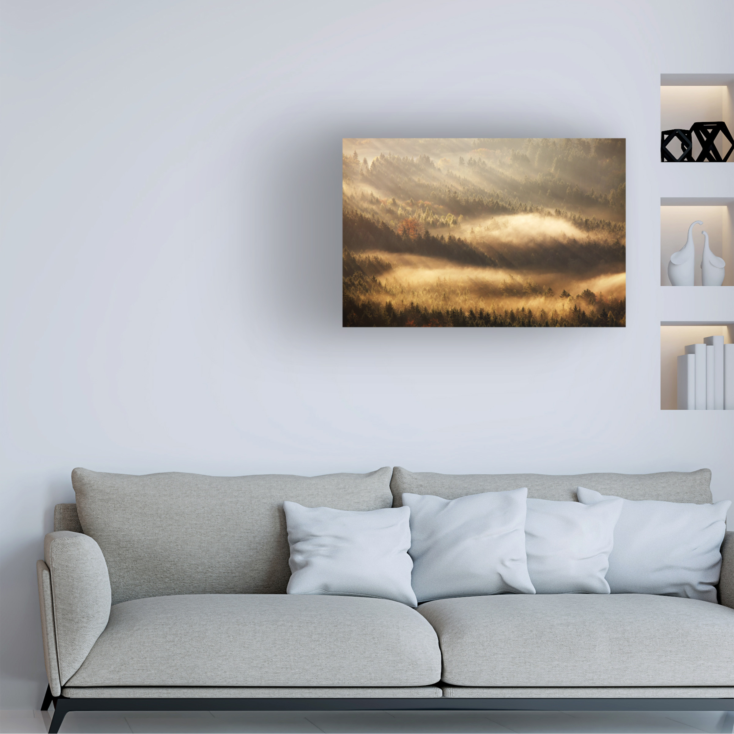 Martin Rak 'Autumn Rays' Canvas Art