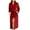 Wine, variant on Long Flannel Sleepwear for Women Shawl Collar Bathrobe,Womens Classic Warp Open Front Plush Soft Robe,Thicker Warm Fleece Bath Robes Comfy Loungewear with Waist Belt Pocket,Navy,Small
