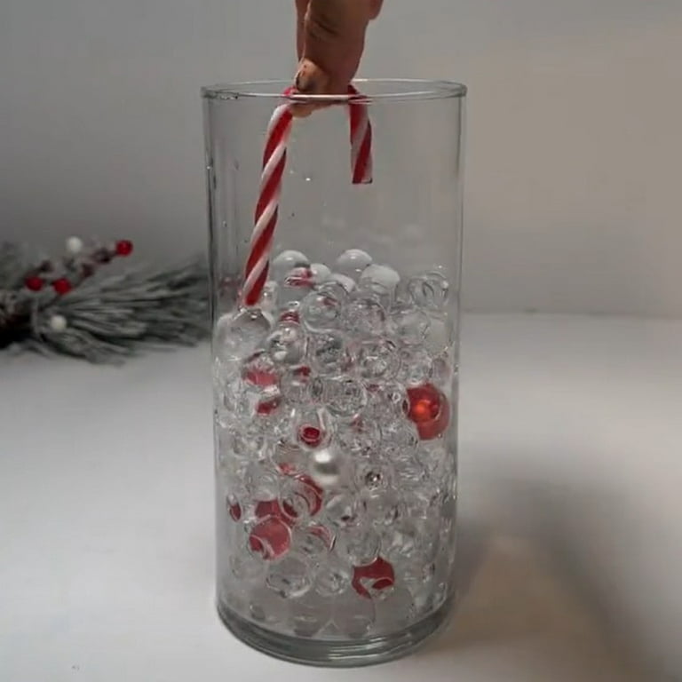 llxieym Christmas Winter Vase Filler Pearls Water Gel Beads Floating Pearls for Vase Filler Christmas Winter Home Decoration