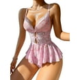 thumbnail image 4 of CAILDANL Women's lace pajama set, 4 of 5