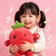 thumbnail image 2 of Interactive Musical Plush Toy Set, Touch-Sensing Strawberry Sensory Fruit Plush for Kids Ages 3+, Christmas Birthday Gift, Color Box, Battery Powered, 2 of 5