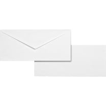 Business Source, BSN04467, No. 10 White Wove V-Flap Business Envelopes, 500 / Box, White