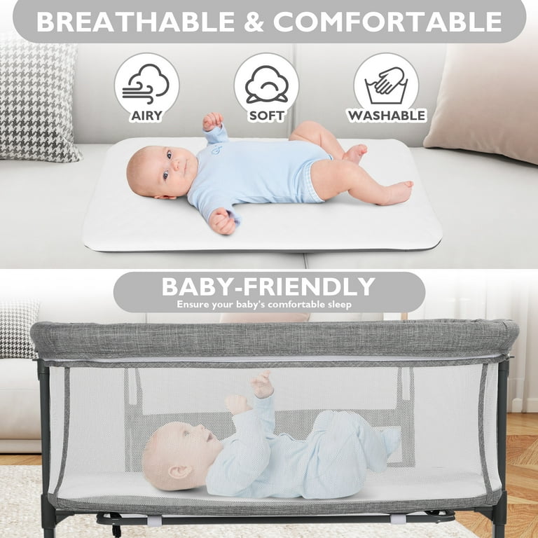 ncloset ページ AILEEKISS Baby Bassinet with Wheels, Height Adjustable