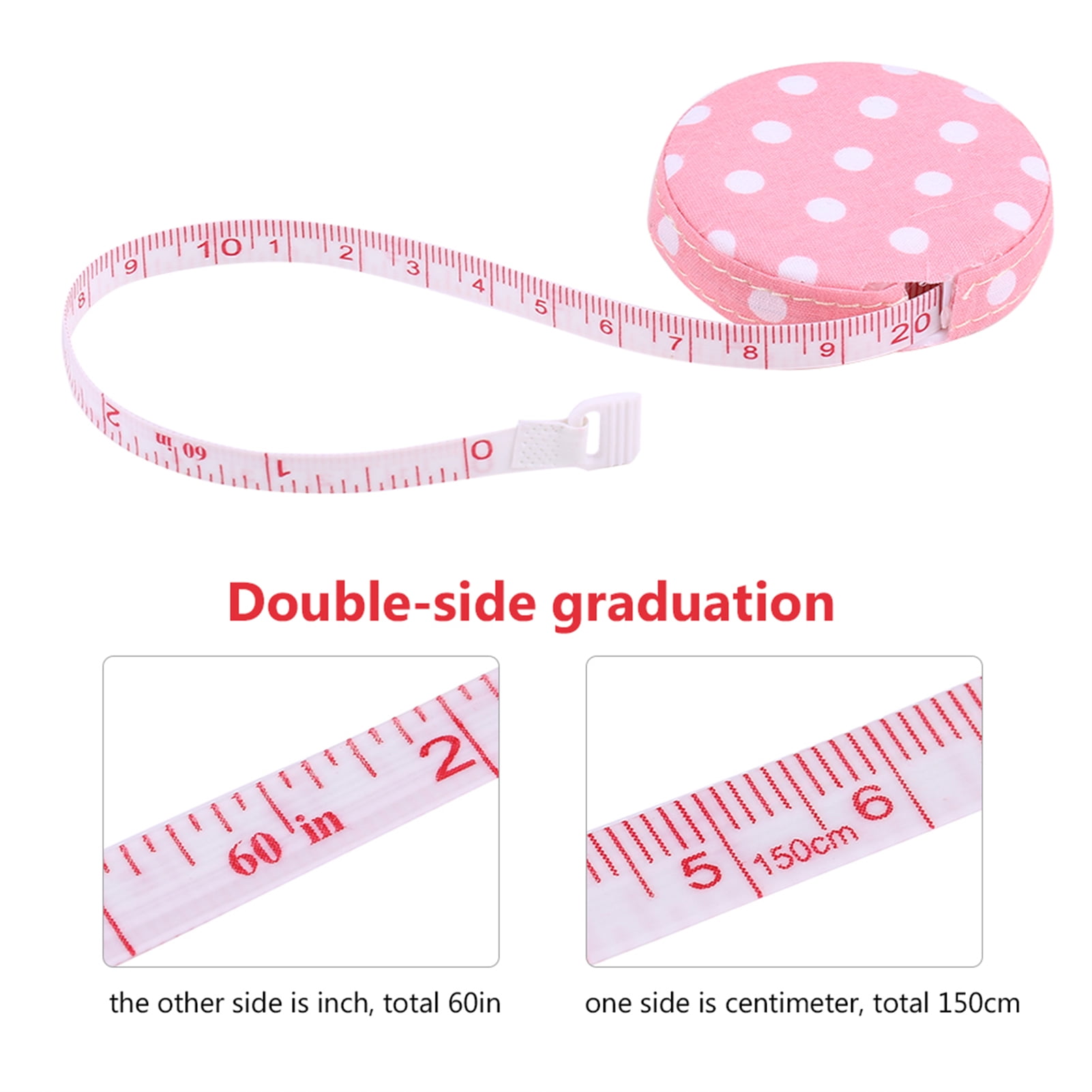 150Cm/60In Accurate Tape Tape Measures For Purse Tape Measure  Measure Tapeline Body Fitness Measuring Retractable Ruler