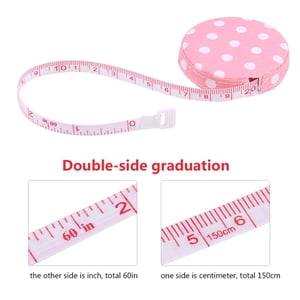 150Cm/60In Accurate Tape Tape Measures For Purse Tape Measure  Measure Tapeline Body Fitness Measuring Retractable Ruler