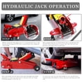 thumbnail image 6 of Hydraulic 2 Ton Floor Jack For Car with 360 Rotation Handle, 2 Ton Trolley Jack Red, 6 of 8