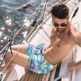 thumbnail image 2 of luoweisi Men's Beach Shorts Quick Dry Swim Trunks with Mesh Lining Clouds M, 2 of 5