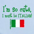 thumbnail image 2 of CafePress - So Cute Italian Infant Bodysuit - Baby Light Bodysuit, Size Newborn - 24 Months, 2 of 4