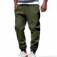 thumbnail image 1 of Pantalones largos para hombre, informales, a la moda, transpirables, con cordón elástico en la cintura y bolsillos, con elástico en los pies, de rayón., 1 of 9