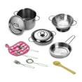 thumbnail image 2 of yingyy 12 Pcs Ensemble de Casseroles et Poêles en Acier Inoxydable pour Enfants Construction, 2 of 4