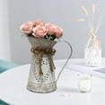 thumbnail image 5 of Metal Pitcher Jug Vase for Flower,Galvanized Metal Pitcher Vase, Farmhouse Rustic Milk Can Flower Vintage Vase Pitcher Decor Kitchen Bathroom Decor for Home, 5 of 6