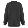 thumbnail image 6 of IROINNID Hoodies for Women Zip Up Home Solid Color Lapel Neck Long Sleeve Loose T-Shirt Blouse Pullover Tops,Black, 6 of 7