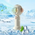 thumbnail image 1 of Xihbxyly Mini Ventilador Aeiofu, Portátil con 3 Velocidades de Nebulización, Recargable Por Usb, Diseño Ligero, Pulverizador de Agua Helada, Ideal para Deportes Al Aire Libre, Camping y Viajes. Tamañ, 1 of 1