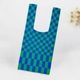thumbnail image 4 of Grid Pattern Lady Shoulder Bag Handbag Hand Bag Boho Purses Open Handbag Clutch Bags Women Totes Blue Green, 4 of 8