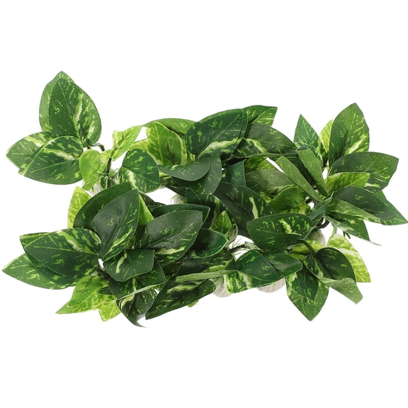 ETEREAUTY Realistic Artificial Plants for Fish Aquarium Decor, Set of 10 Lifelike Greenery Decorations