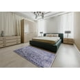 thumbnail image 5 of Ahgly Company Machine Washable Indoor Rectangle Industrial Modern Wisteria Purple Area Rugs, 3' x 5', 5 of 7
