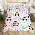 thumbnail image 2 of Erosebridal Kawaii Penguin Duvet Cover King, Arctic Animal Comforter Cover King, Reversible 3 Pieces (No Comforter), 2 of 6